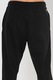 Champion, Pantaloni de trening cu model uni si detaliu logo, Negru, L