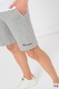 Champion, Pantaloni scurti de bumbac cu snur, Gri melange