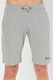 Champion, Pantaloni scurti de bumbac cu snur, Gri melange