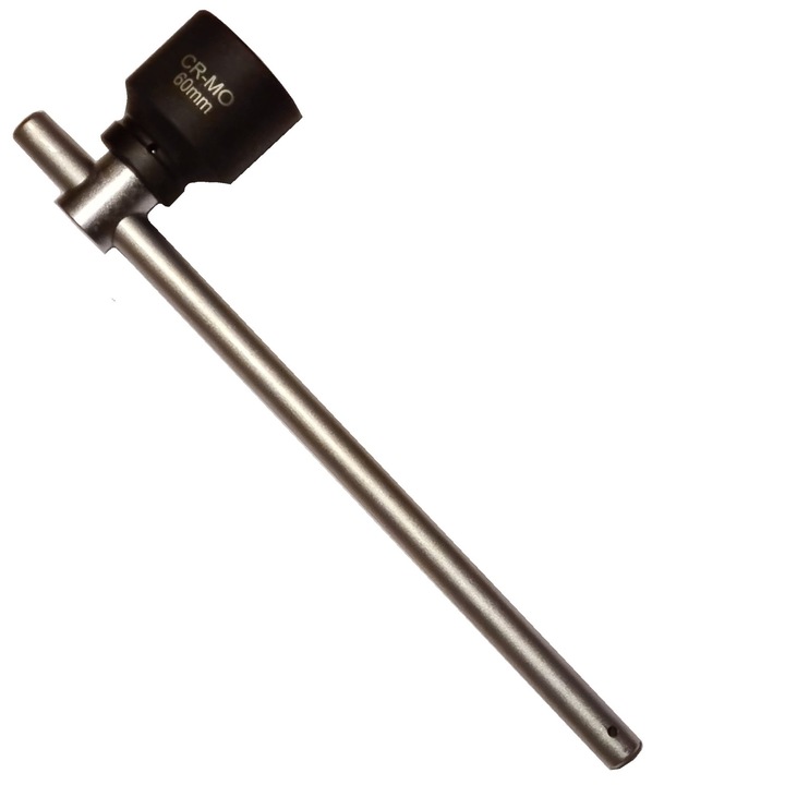 Set Cheie tubulara hexagonala 60 mm Cr-Mo si Teu de forta culisant 500 mm Cr-V 1 inch