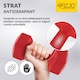 Set de 2 greutati de fier pentru antrenament de forta si fitness, Pentru intarirea muschilor, 4FIZJO, 2x3kg, PVC, Rosu