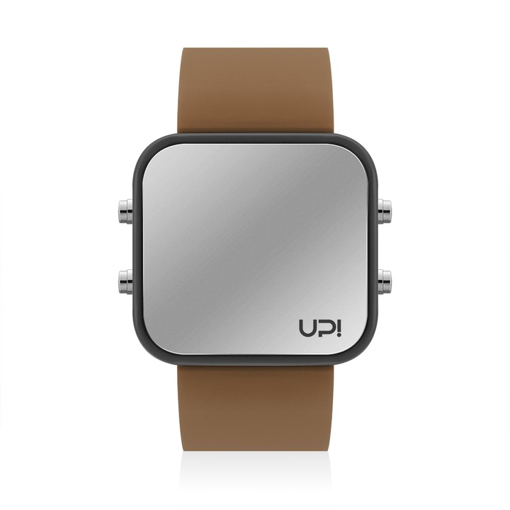 Ceas UpWatch LED Negru/Maro