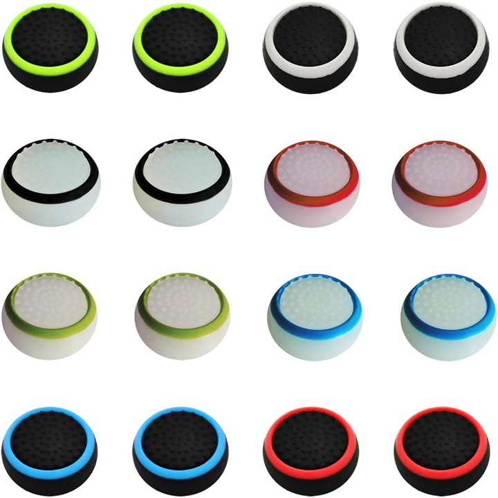 Set protectii pentru joystick PS4 si PS5, Silicon, Multicolor