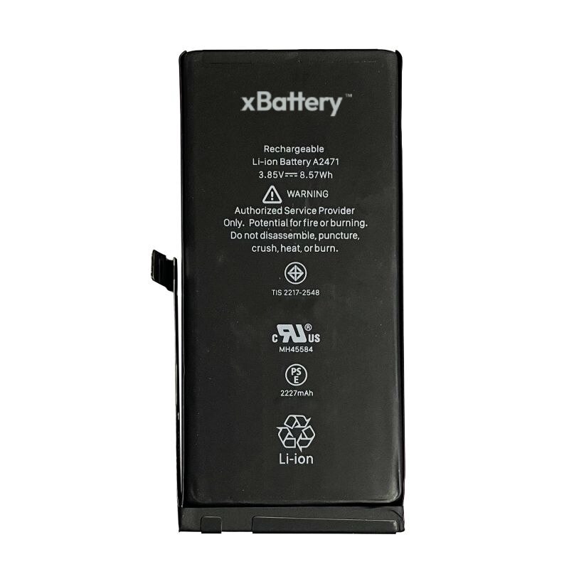 Batteria Sostitutiva MH 2227mAh Per IPhone 12 Mini (A2471) - Kit Con Adesivo, Colore Nero