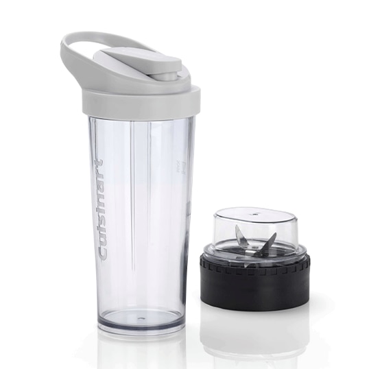 Blender portabil fara fir Cuisinart RPB100E, bol din Tritan 0.45L, fara PFOA, incarcare USB, autonomie 20 de minute, Argintiu
