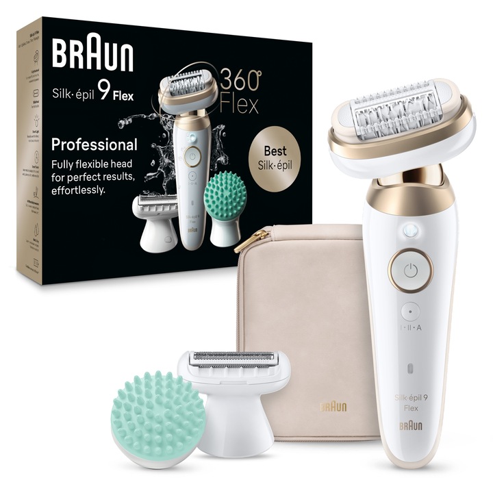 Епилатор Braun Silk-épil 9 9-071 Flex 360° Wet & Dry, Smart Touch, Bronze