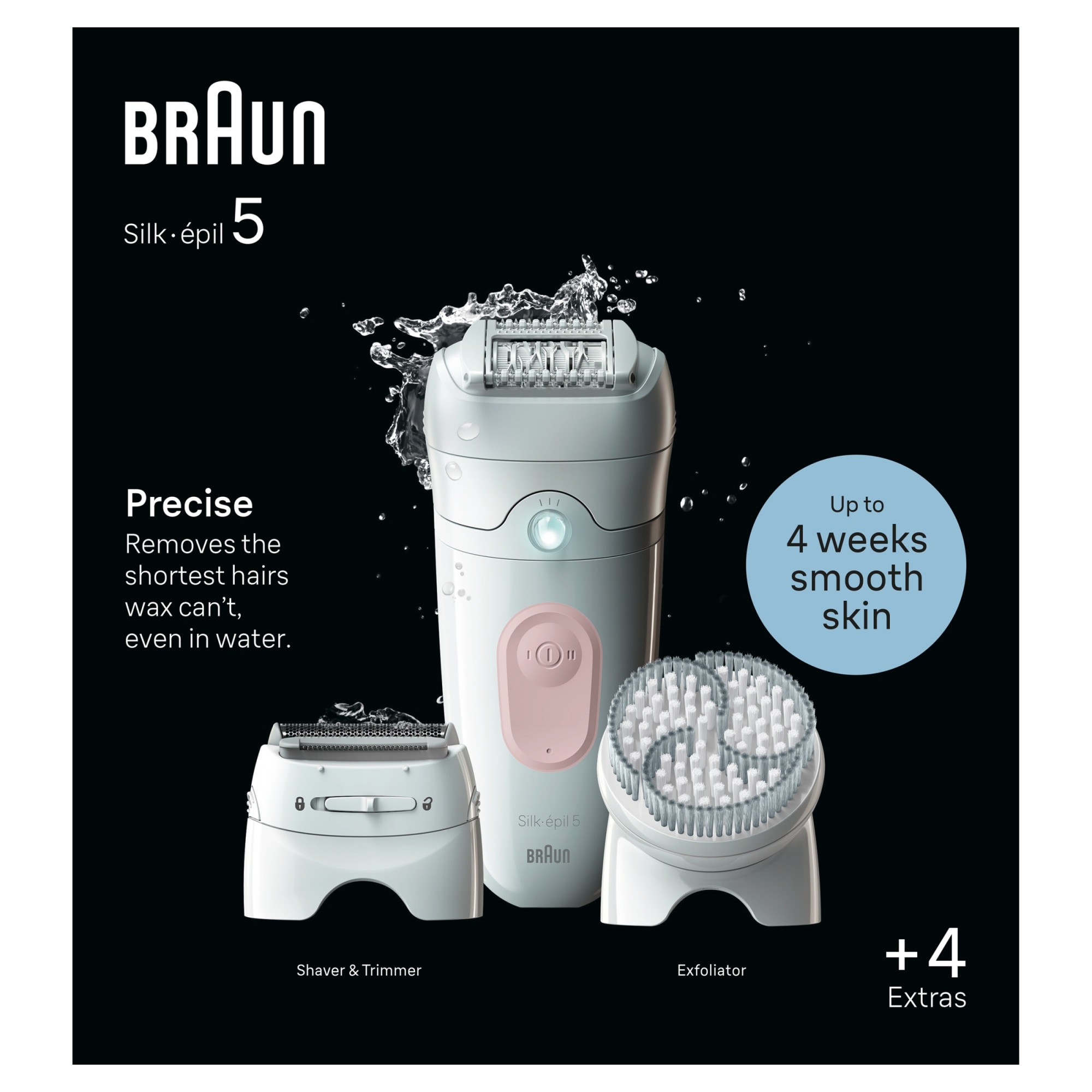 Epilator Braun Silk-épil 5 5-060, Wet&Dry, MicroGrip, SmartLight