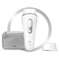 Epilator IPL Braun Silk-expert PRO 3 PL3020, SensoAdapt, 300.000 impulsuri, 3 niveluri de intensitate, 2 capete, alb