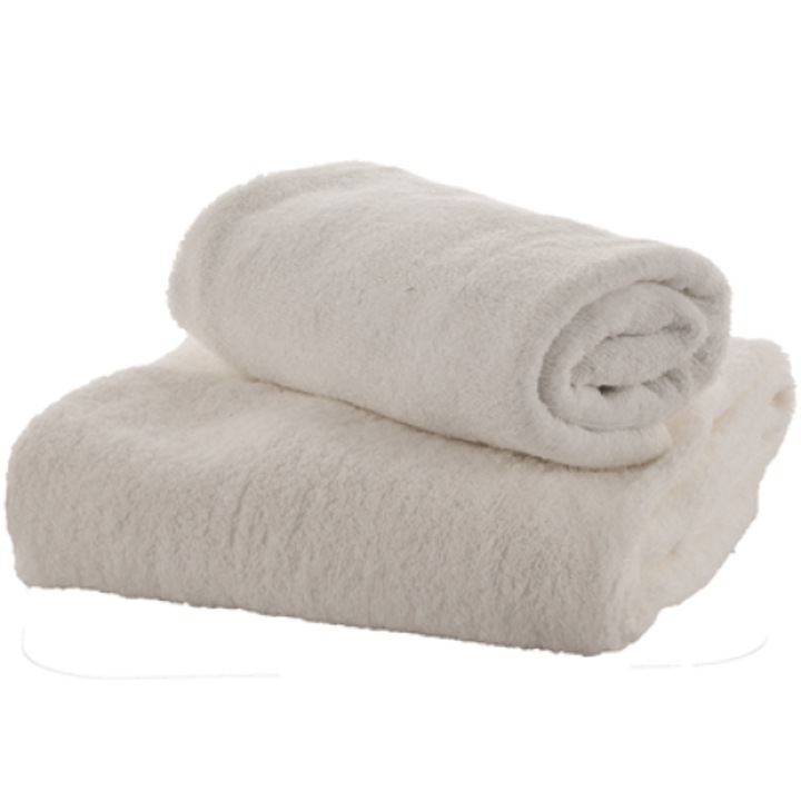 Бяла памучна кърпа 50 х 90 см