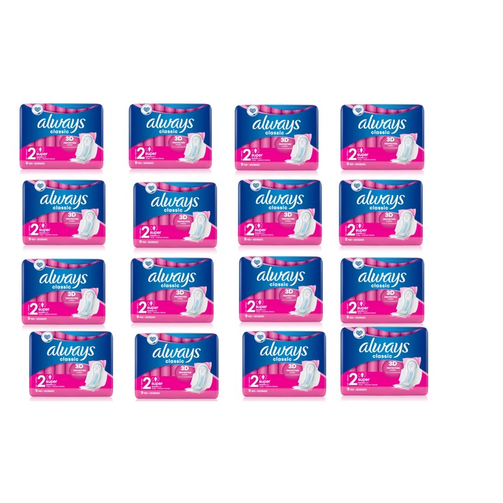 Absorbante Always Ultra Super, 9 x 16 buc ( bax)