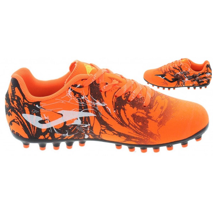 Gyerek sportcipő, Joma Super Copa JR, műfüves, narancs, Fekete/Narancssárga