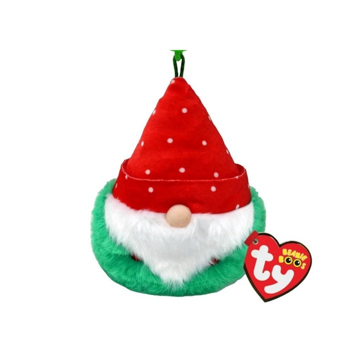 Талисман Ty Topsy, гном, червен, 8.5см
