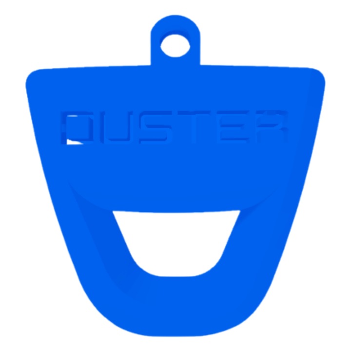 Breloc chei, "DACIA DUSTER", 52X 50 mm albastru