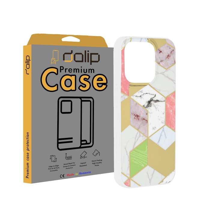 Калъф за Realme 9i/Oppo A76/Oppo A96, абстрактен дизайн Dalip, силиконов, многоцветен