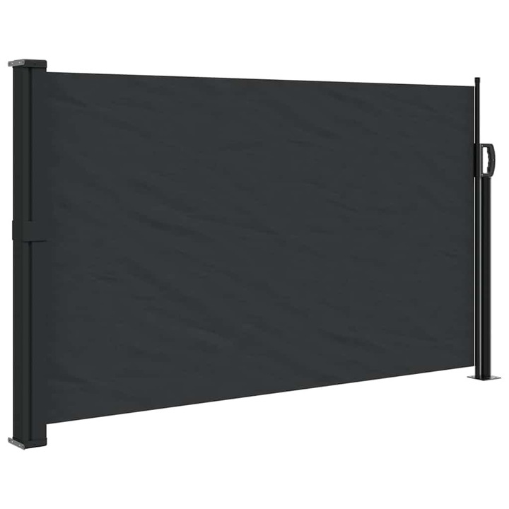 Copertina laterala retractabila vidaXL, negru, 120x500 cm, 5.2 kg