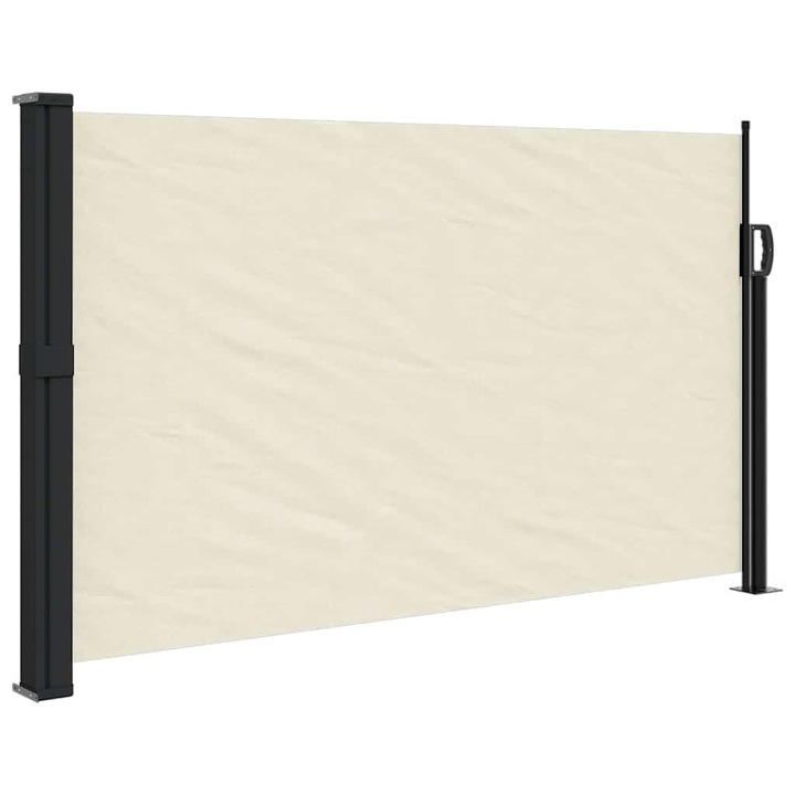 Copertina laterala retractabila vidaXL, crem, 120x500 cm, 5.2 kg