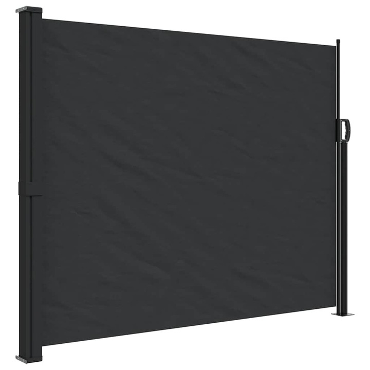Copertina laterala retractabila vidaXL, negru, 160x300 cm, 6 kg
