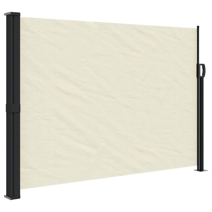 Copertina laterala retractabila vidaXL, crem, 140x500 cm, 6.35 kg
