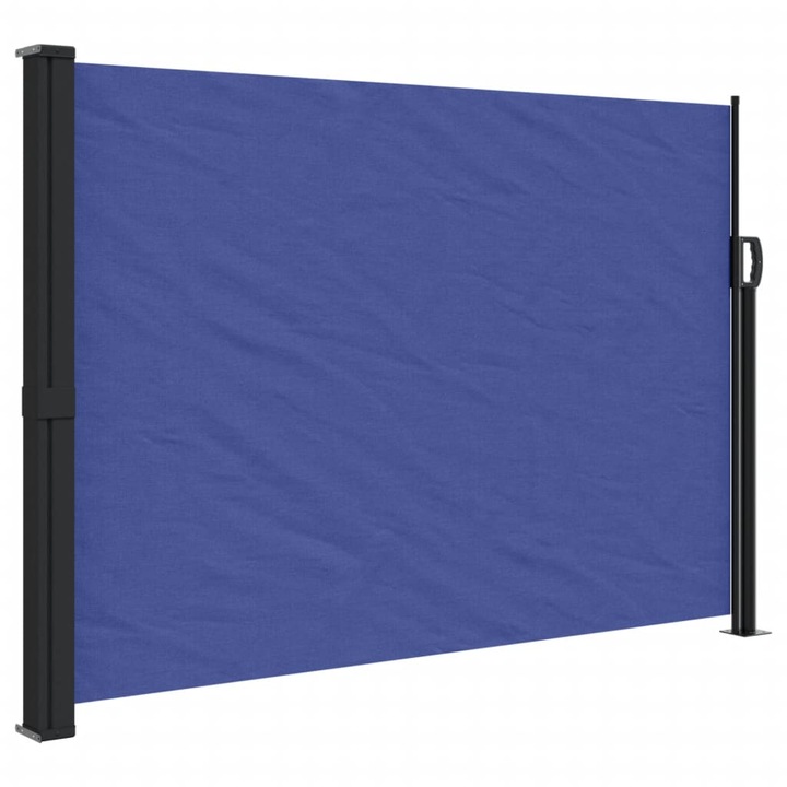 Copertina laterala retractabila vidaXL, albastru, 140x600 cm, 6.75 kg