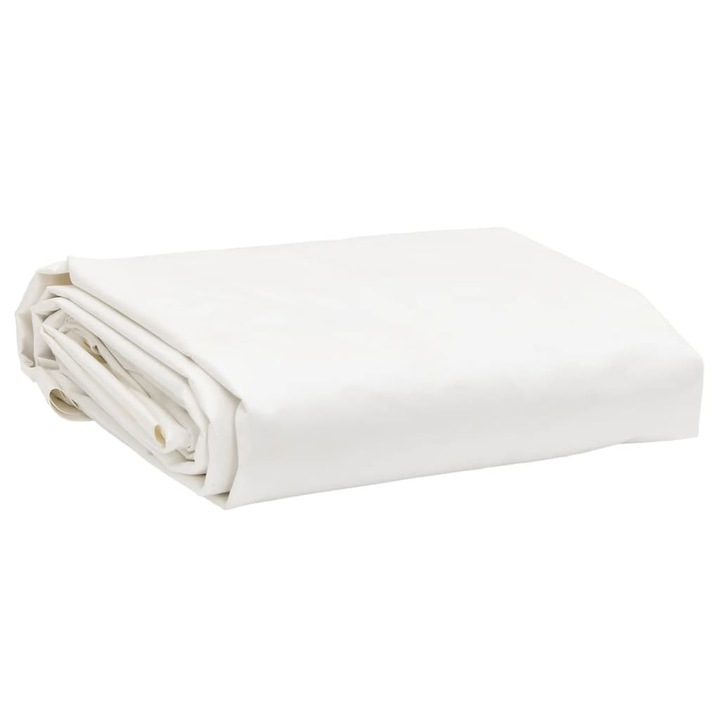 Prelata vidaXL, alb, 2, 5x4, 5 m, 600 g/m², 7.4 kg