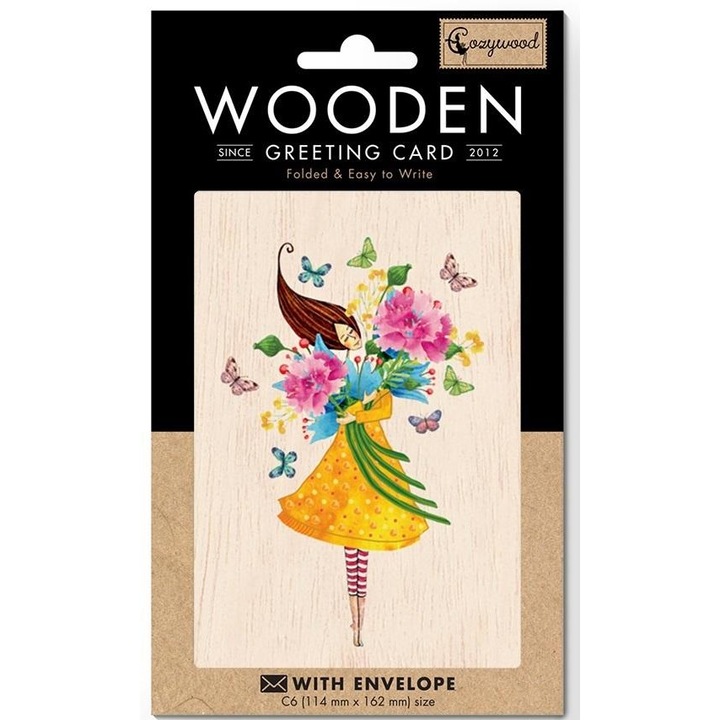 Felicitare Cozywood Bukiet C6 cu coperta