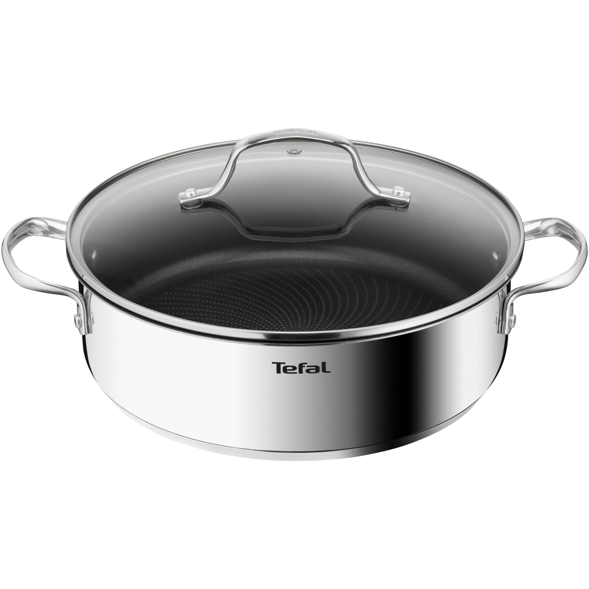 Cratita cu capac Tefal Infinite, 26 cm, invelis antiaderent din