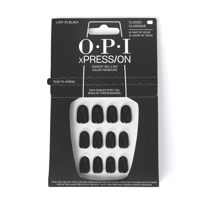 OPI xPRESS/ON műköröm, Lady in Black