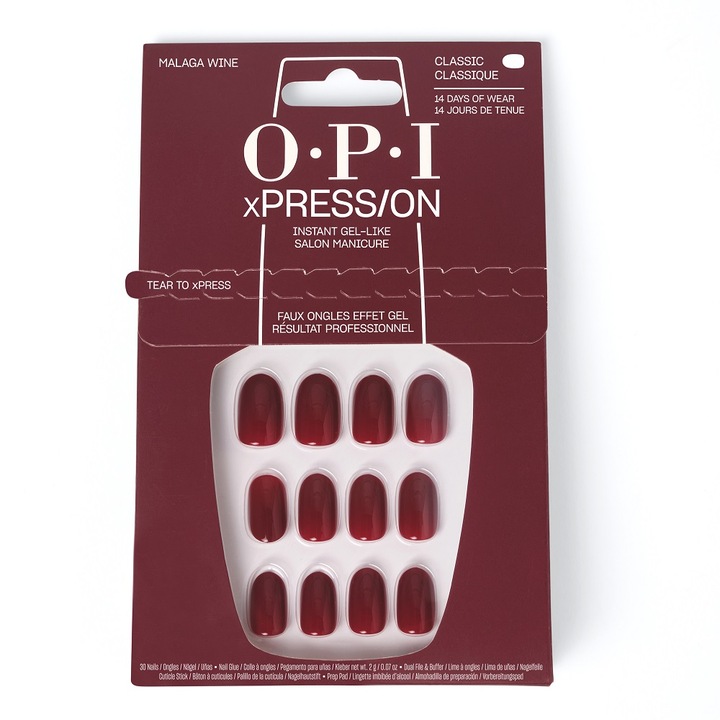 OPI xPRESS/ON műköröm, Malaga Wine