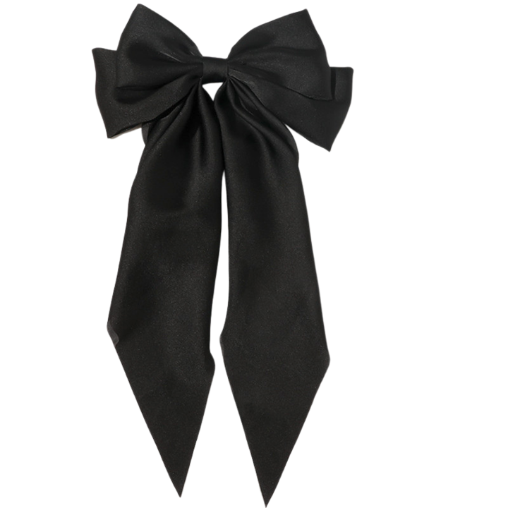 Hajcsat masnival, fém/szatén, fekete