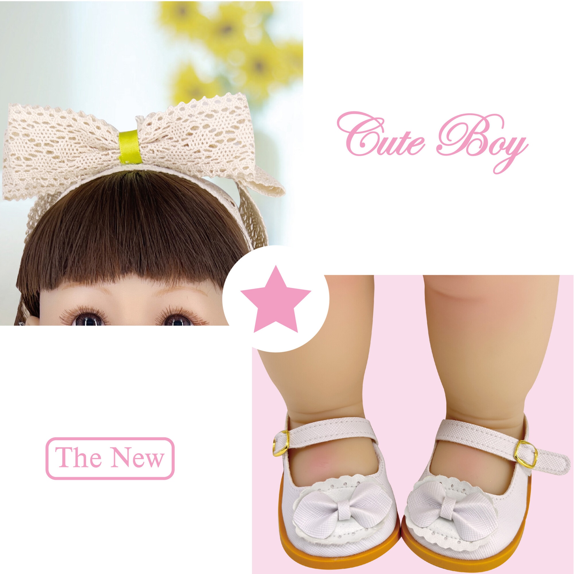 Papusa din vinil, Mappy Baby so Lovely, 56 cm, cu salopeta si