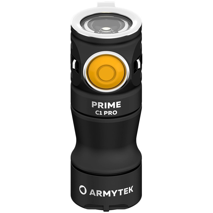 Фенер Armytek Prime C1 Pro, магнитен USB, 1000 лумена, водоустойчивост IP68, черен, 67x24.5mm