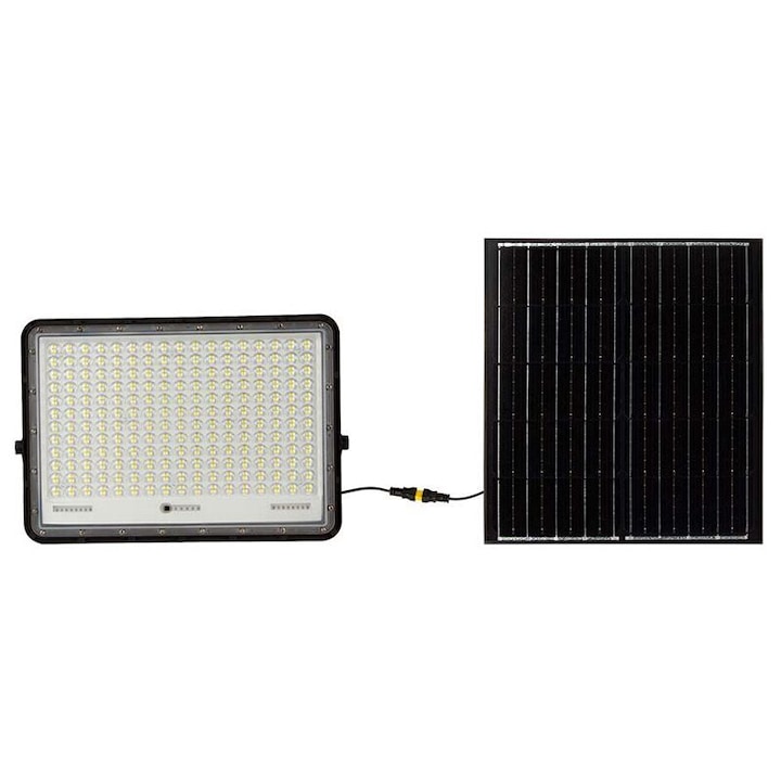 Proiector led cu incarcare solara 30 W, 2300 lm, 6400K, IP65, Aluminiu