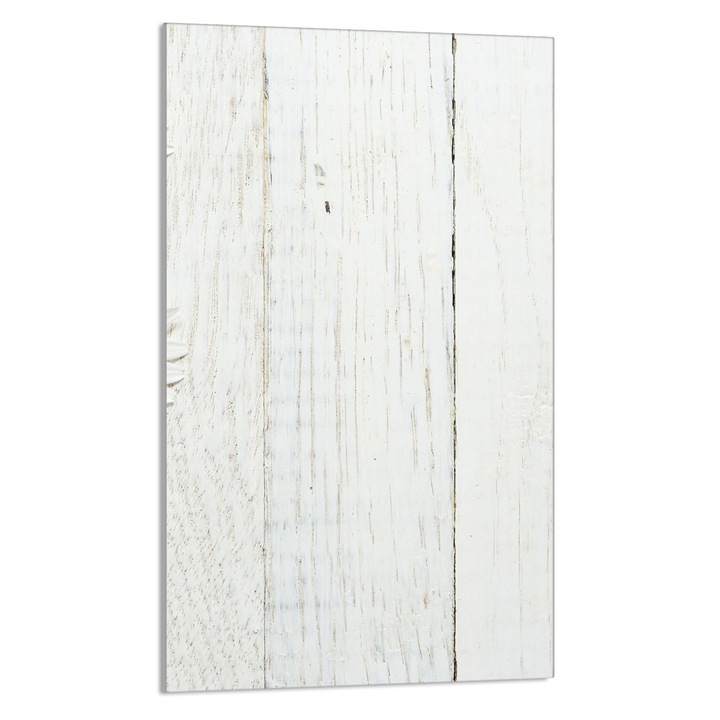 Tocator de bucatarie Lemn, DarHaus, Sticla, Multifunctional, 30x52cm, Alb