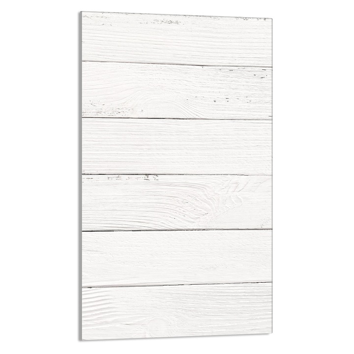 Tocator de bucatarie Lemn, DarHaus, Sticla, Multifunctional, 30x52cm, Alb