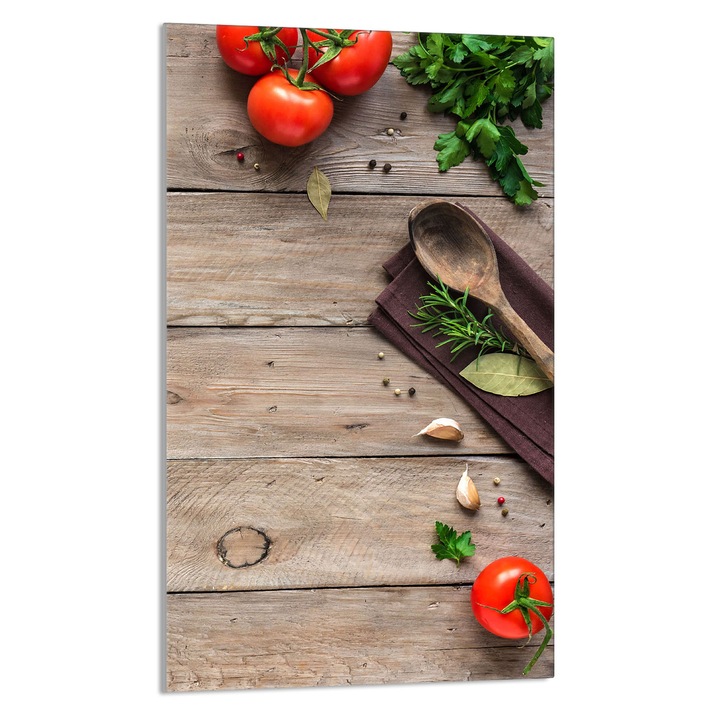 Tocator de bucatarie Lemn, DarHaus, Sticla, Multifuctional, 30x52cm, Multicolor