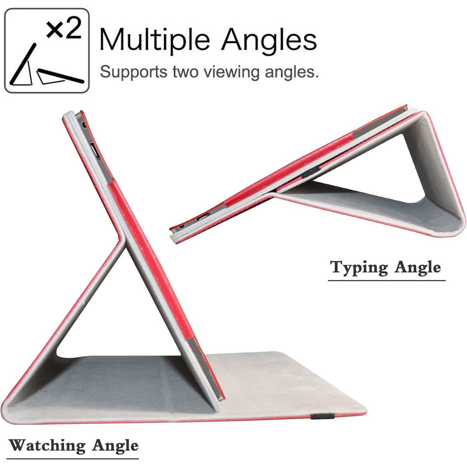 Husa tableta tip stand, compatibila cu CHUWI UBook X de 12", protectie 2 in 1, cu suport pliabil, flip cover, Rosu