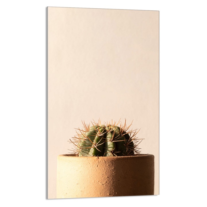 Кухненска дъска за рязане Кактус, DarHaus, Стъкло, Мултифункционална, 30x52см, Многоцветна