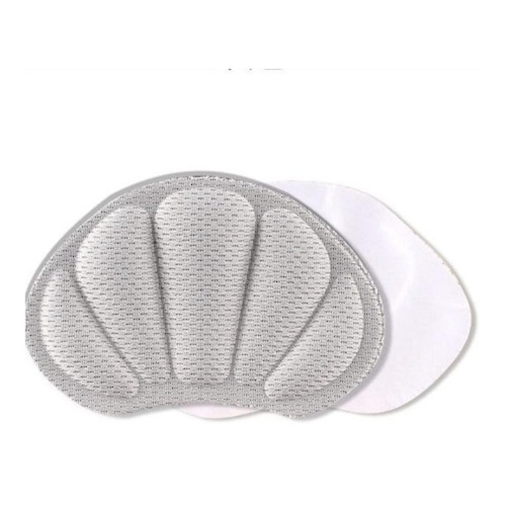 Set 2 branturi cu pernite pentru calcai, pentru incaltaminte, universal, 9.6x6 cm, gri, Dactylion®