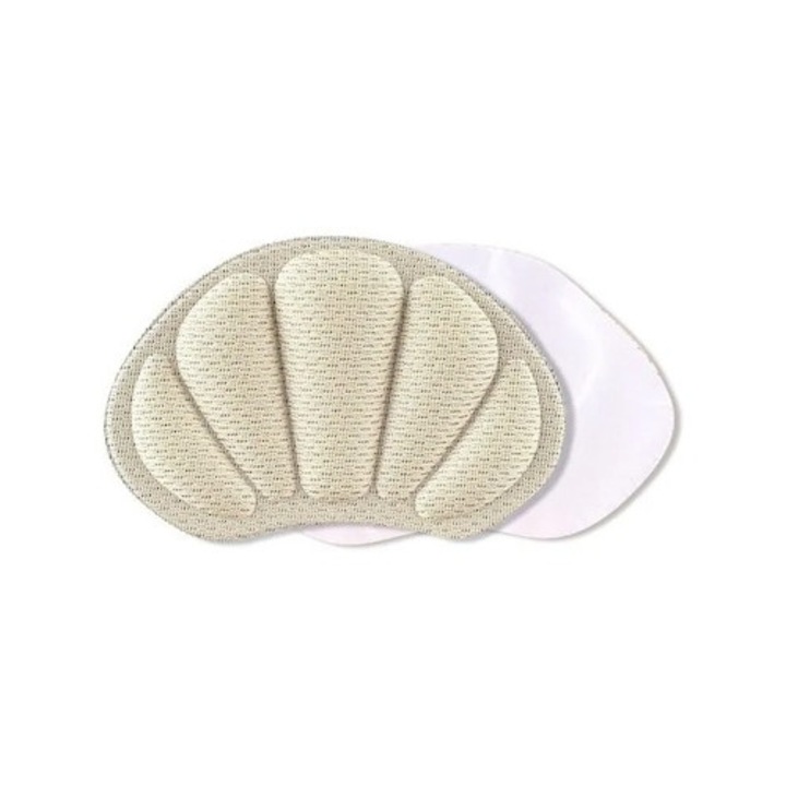Set 2 branturi cu pernite pentru calcai, pentru incaltaminte, universal, 9.6x6 cm, crem, Dactylion®