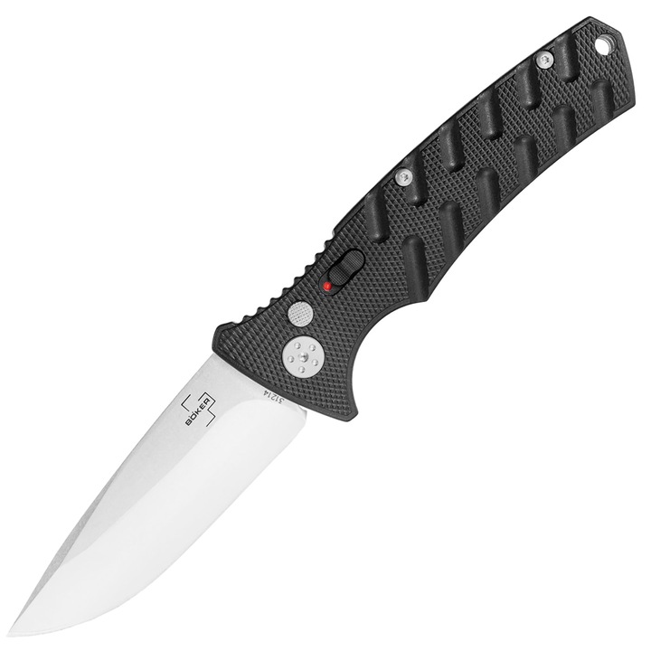 Zsebkés, Boker, Rozsdamentes acél, Merülőzár, 85 mm, 137 g, Fekete