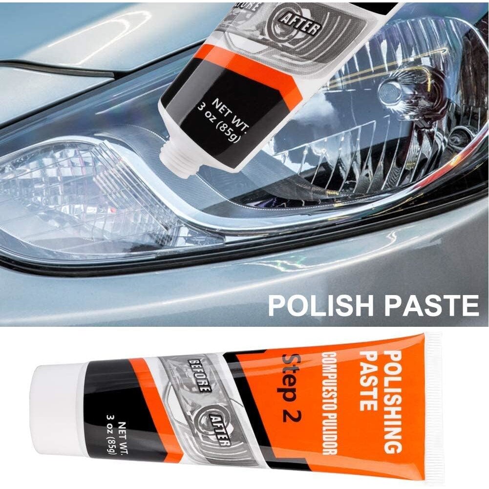 Kit polish auto profesional pentru faruri cu multiple accesorii eMAG.ro