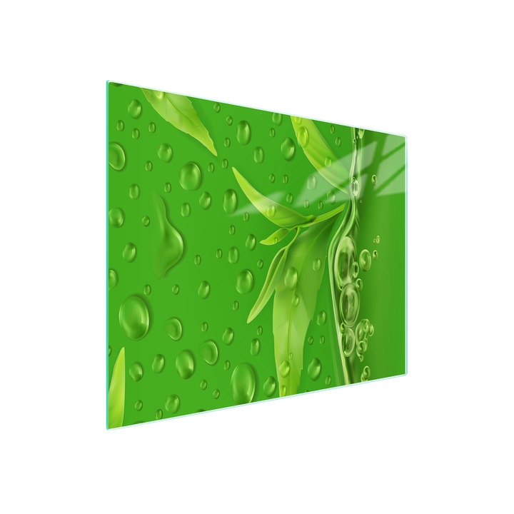 Кухненска дъска за рязане TMK, стъкло, 52x30 см, листа