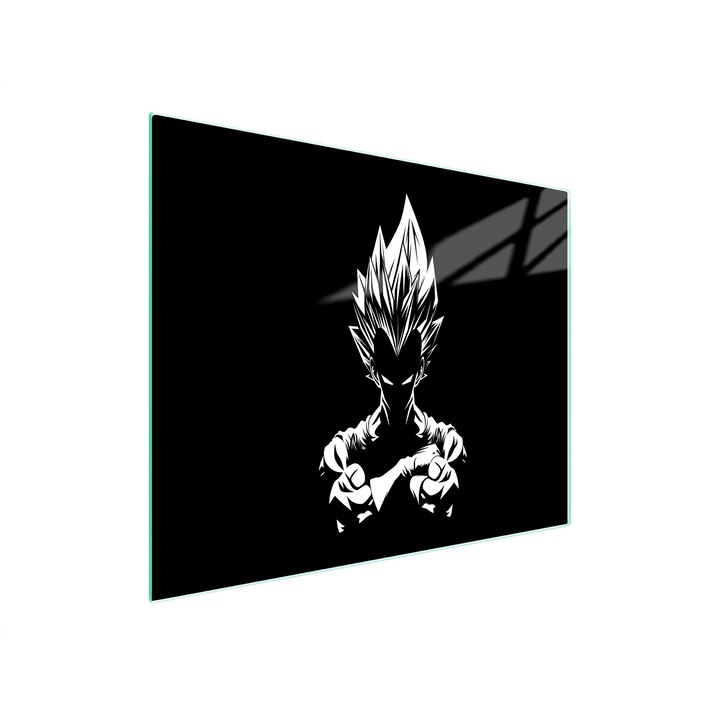 Кухненска дъска за рязане TMK, закалено стъкло, правоъгълна, 52x30см, аниме