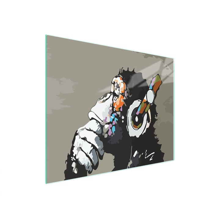 Кухненска дъска TMK, стъклена, 52x30см, правоъгълна