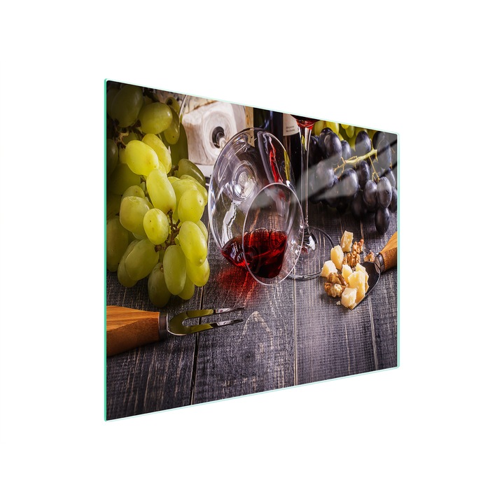 Кухненска дъска за рязане TMK, 52x30см, Стъкло, Правоъгълна