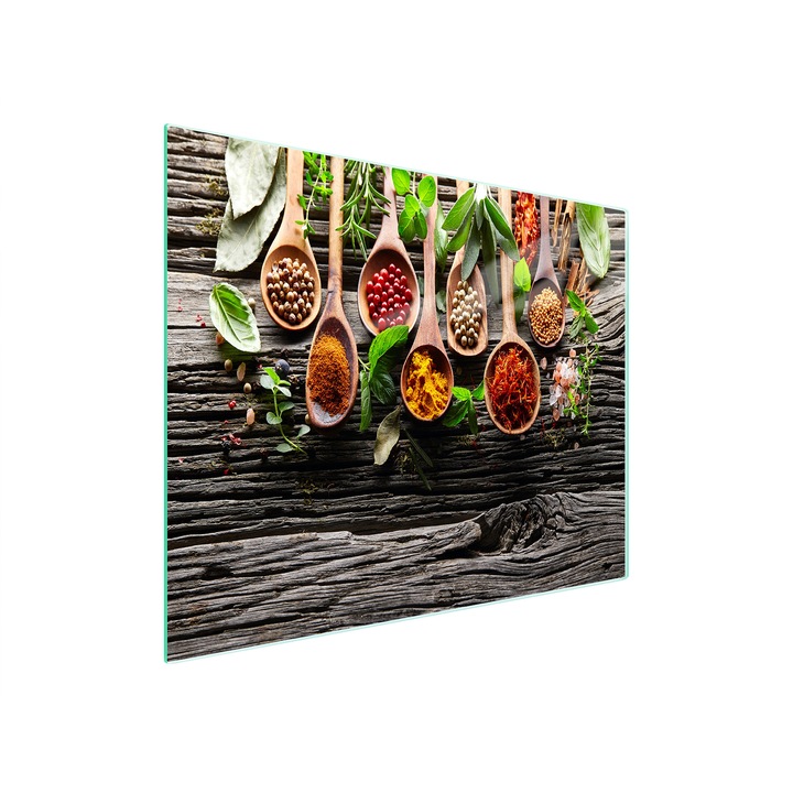 Placa de taiat, DarHaus, k-d10327, Sticla, 52x30, Condimente