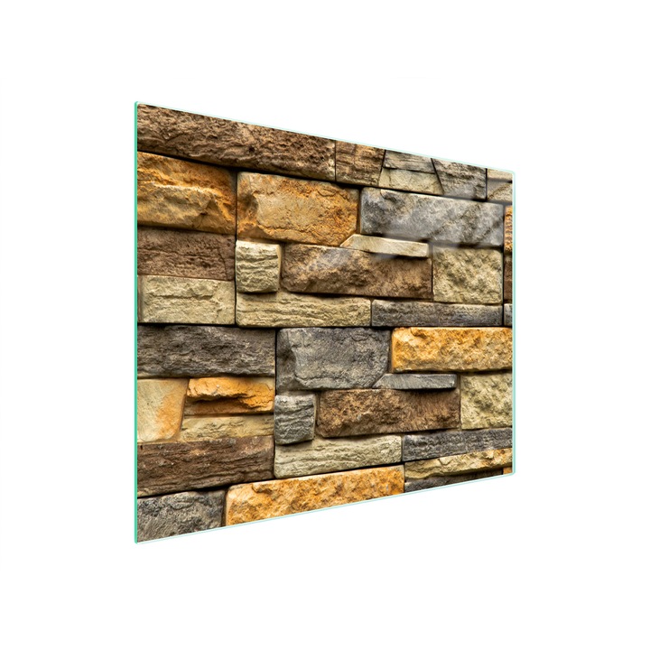 Placa de taiat, DarHaus, k-d10342, sticla, 52x30, caramida