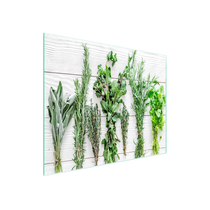 Placa de taiat, DarHaus, k-d10329, Sticla, 52x30, Condimente