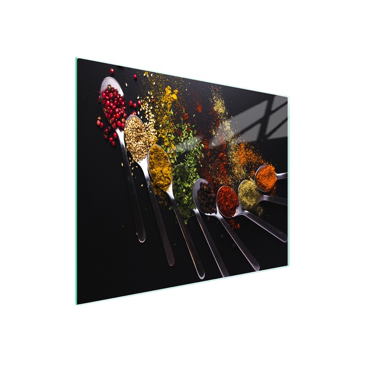 Placa de taiat, DarHaus, k-d10396, Sticla, 52x30, Condimente