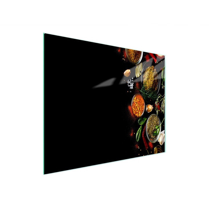 Placa de taiat, DarHaus, k-d10401, Sticla, 52x30, Condimente